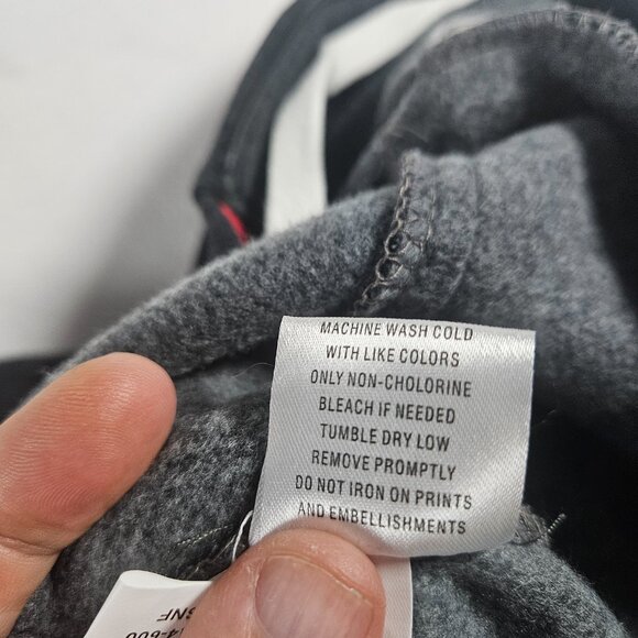 San Francisco 49ers Full Zip Hoodie Size 2XL Gray with Sewn & Screened L… - Picture 6 of 8